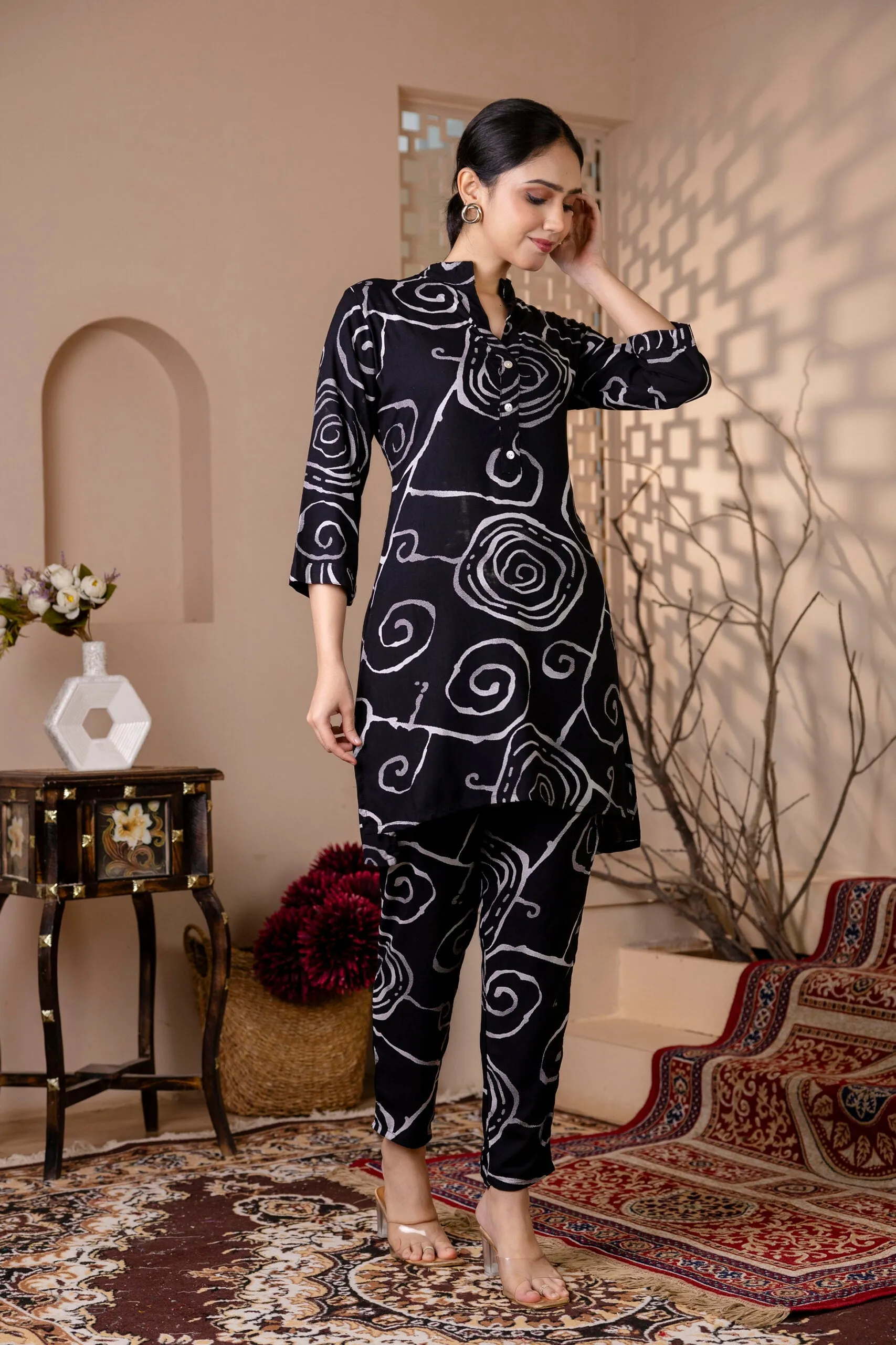 Abstract Printed Co-ord Set