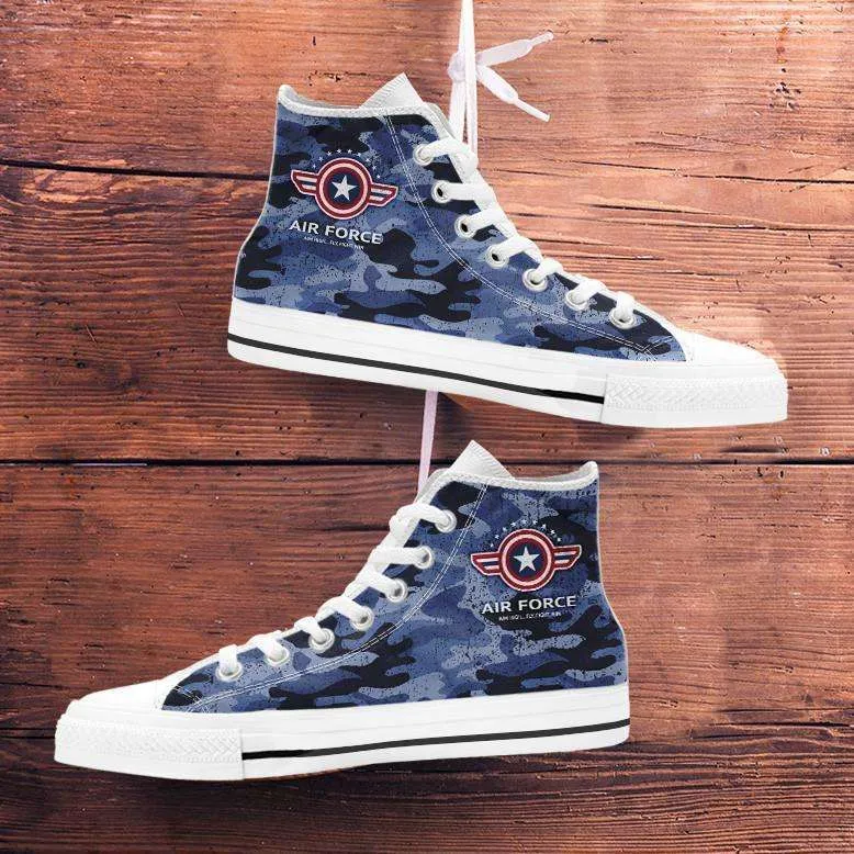 Air Force Wings Canvas High Top Shoes
