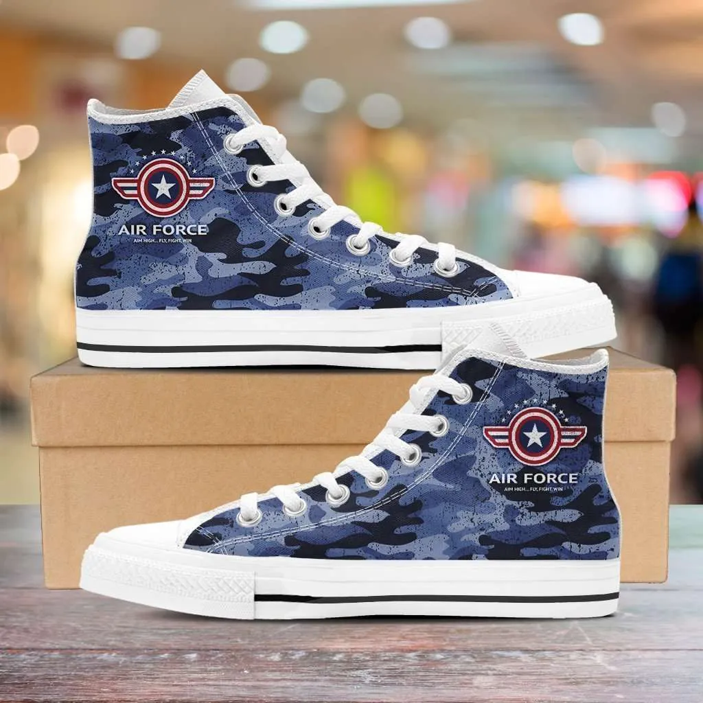 Air Force Wings Canvas High Top Shoes