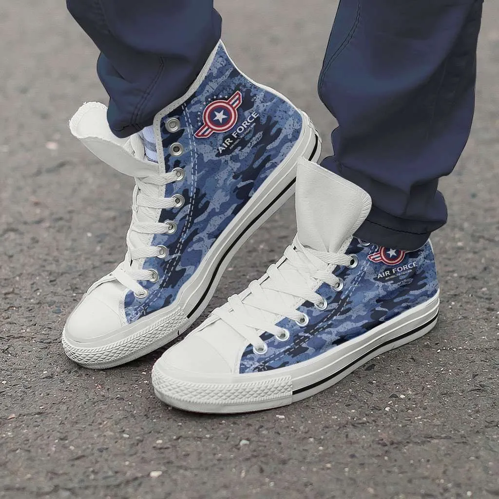 Air Force Wings Canvas High Top Shoes