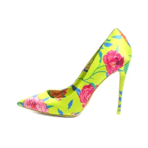 Aldo High-Heel Shoes Satin Green Colour For Women