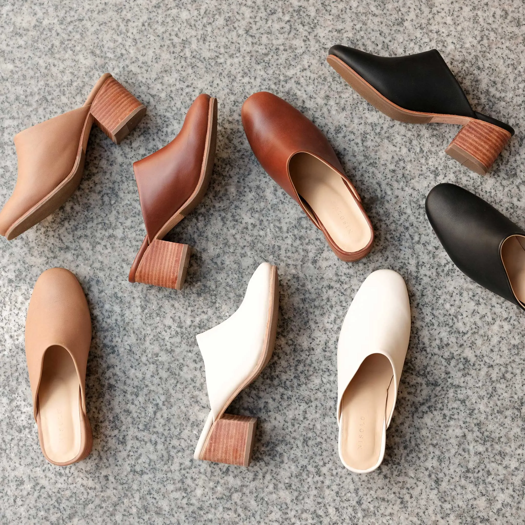 All-Day Heeled Mule Almond