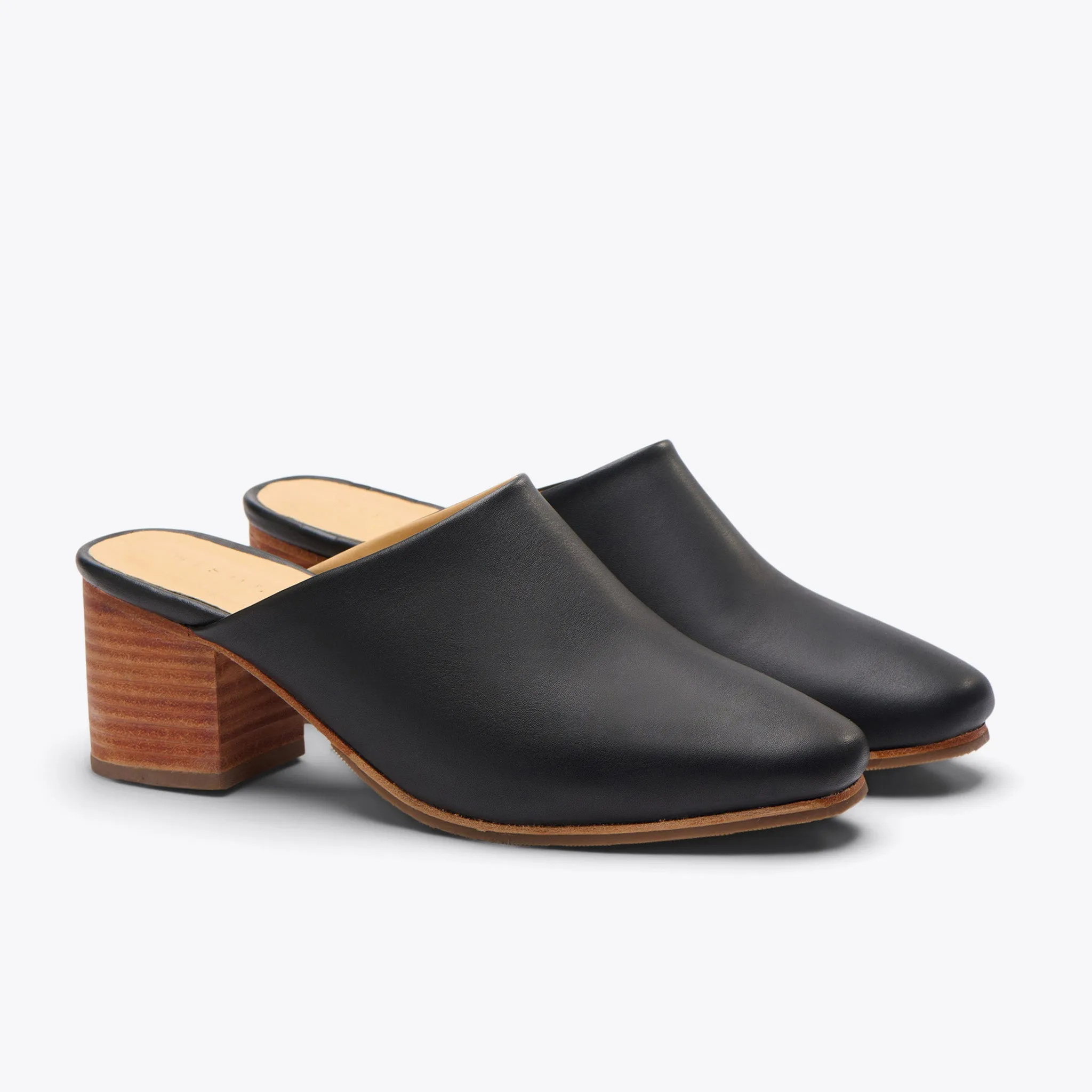 All-Day Heeled Mule Black
