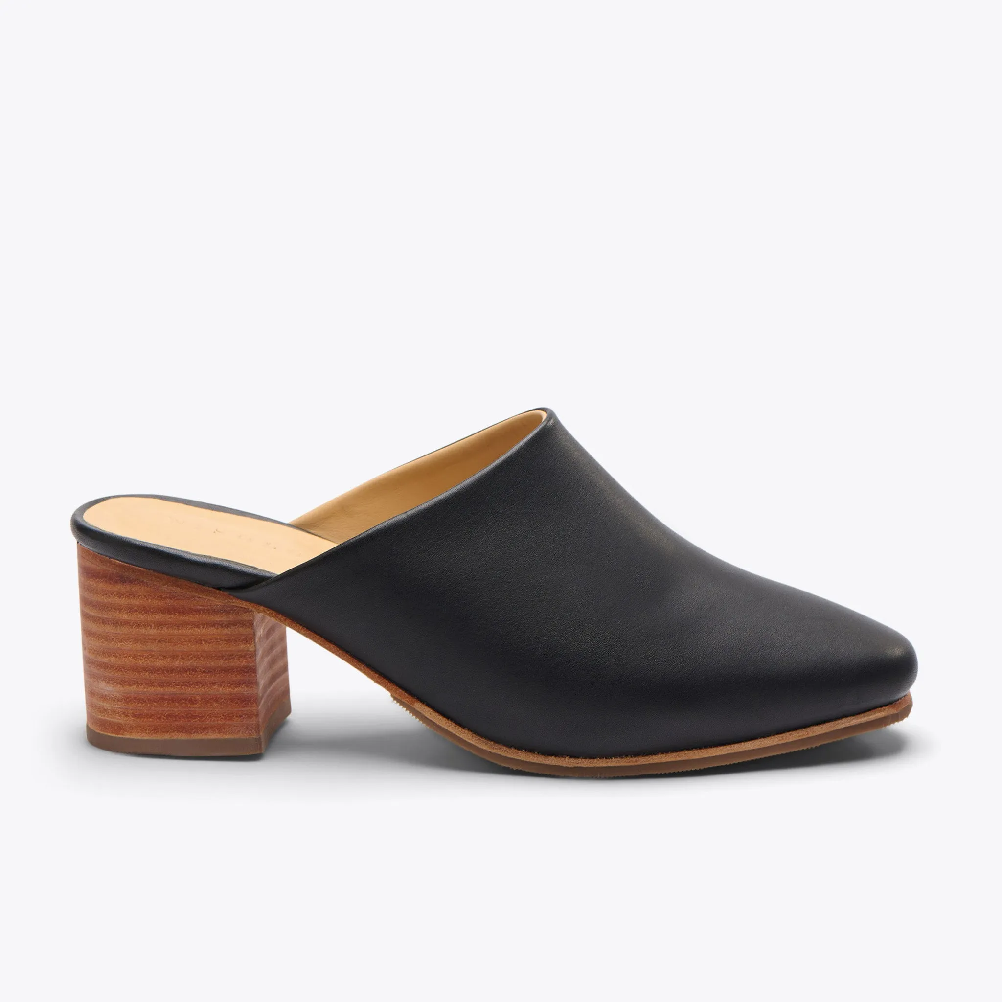 All-Day Heeled Mule Black