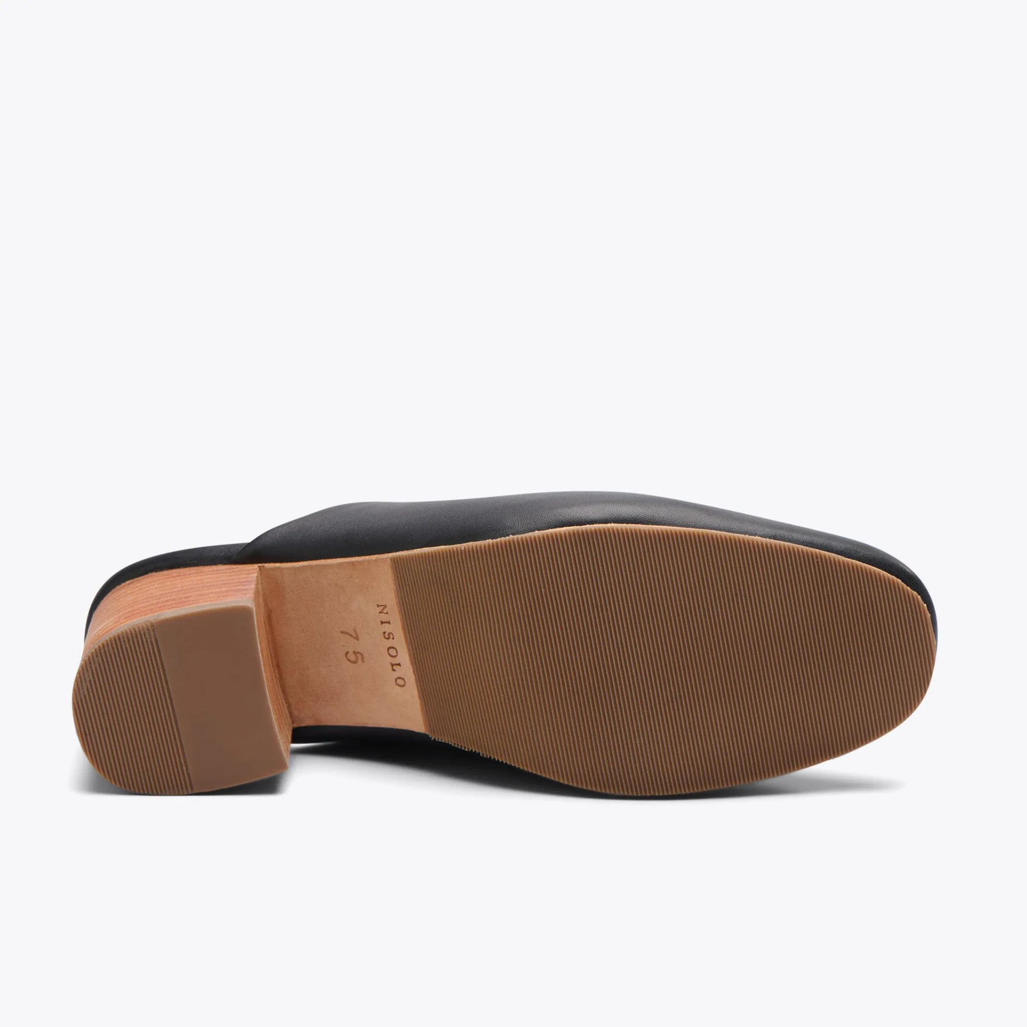 All-Day Heeled Mule Black