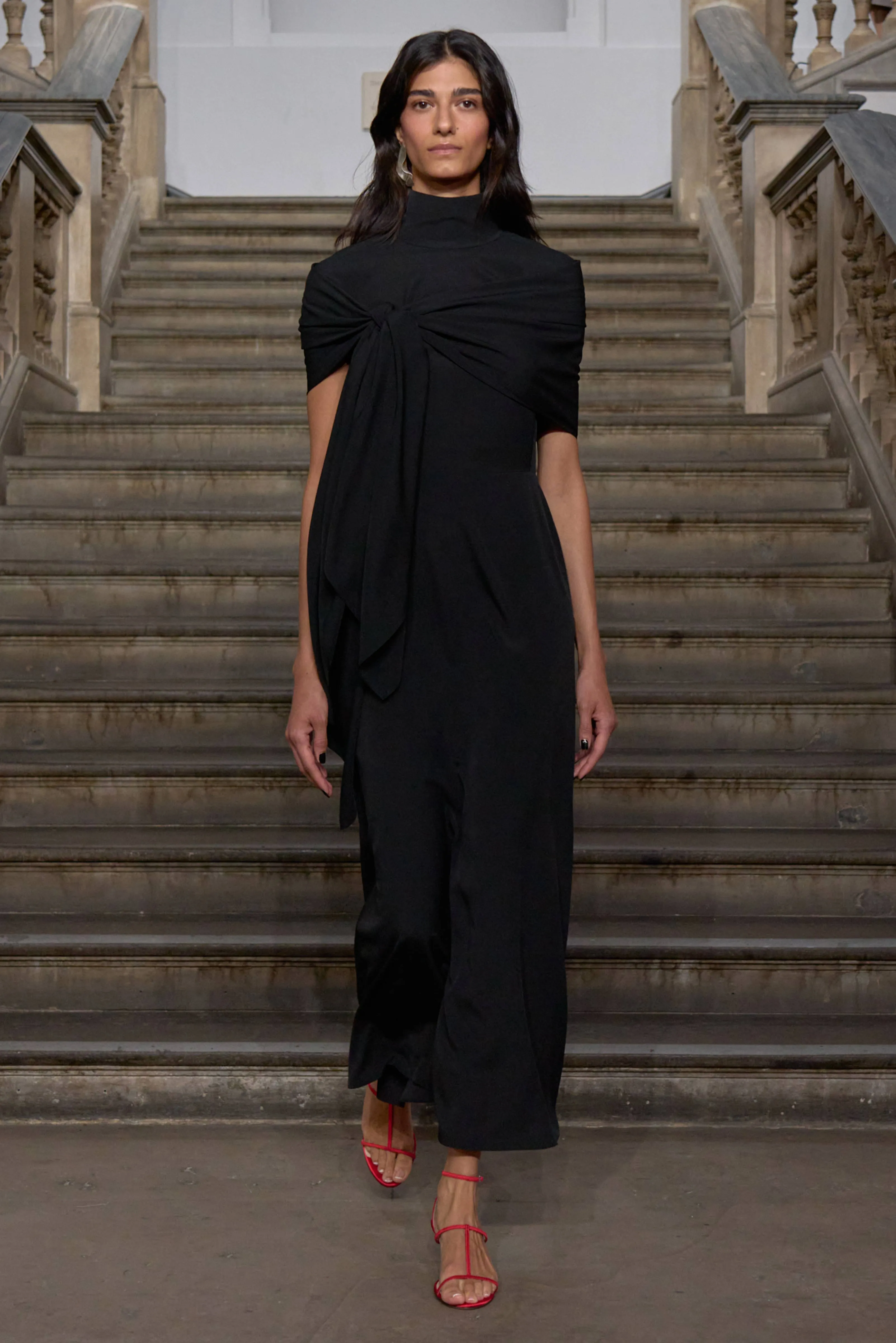 Angelique Dress in Black Silk