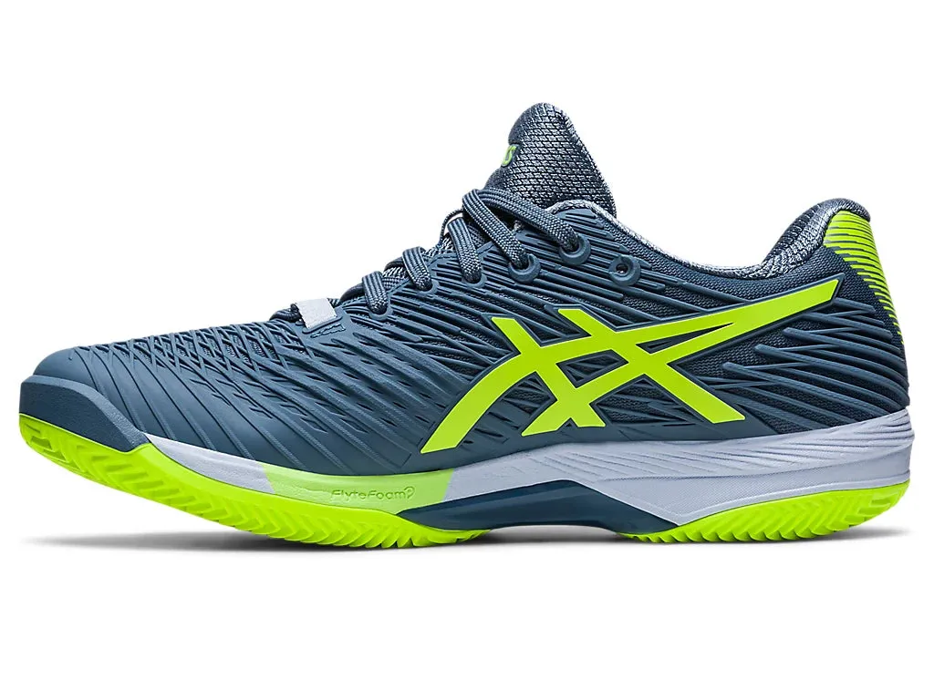 Asics Solution Speed FF 2 Clay Mens Steel Blue/Hazard Green