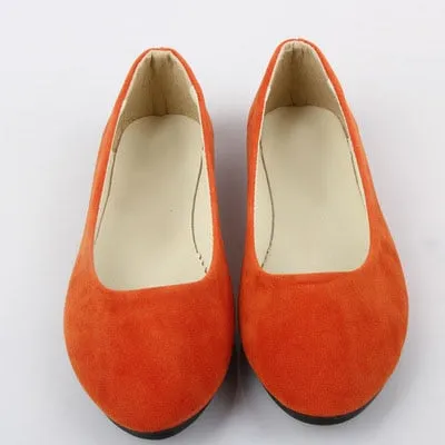 Candy Colored Velvet Flats