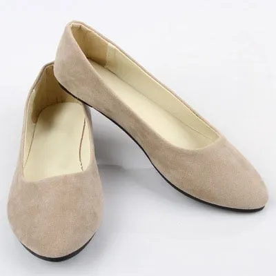 Candy Colored Velvet Flats