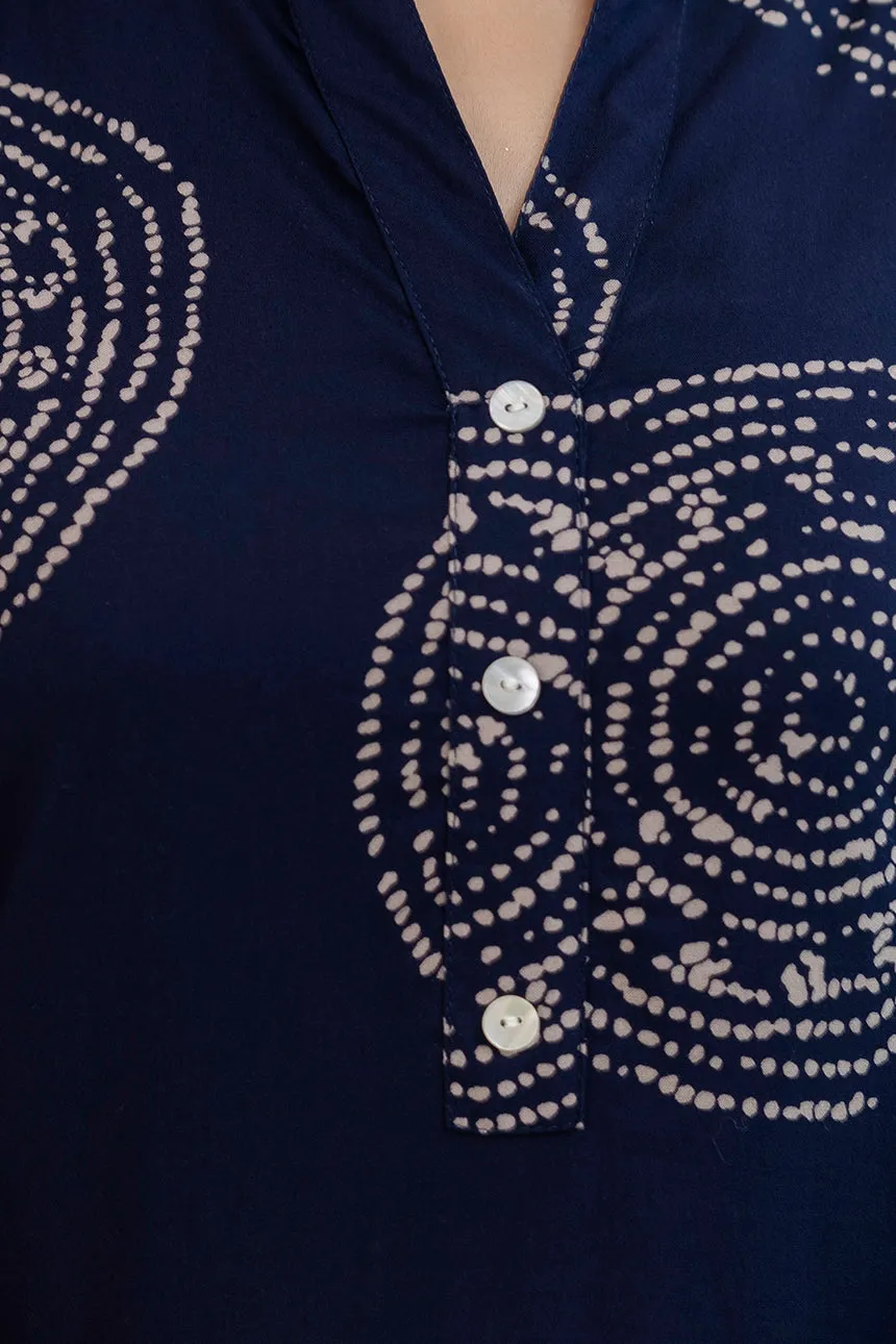 Circular Block Print Co-ord Set