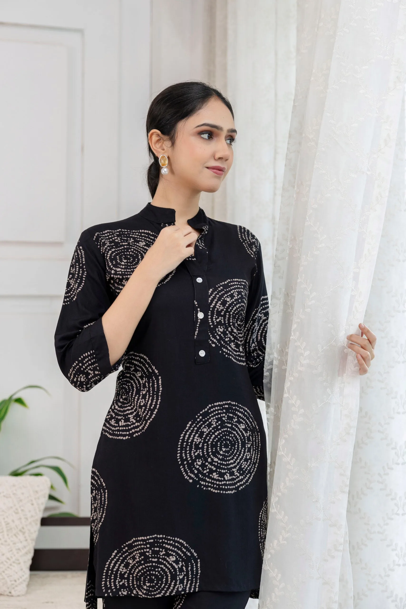 Circular Block Print Co-ord Set