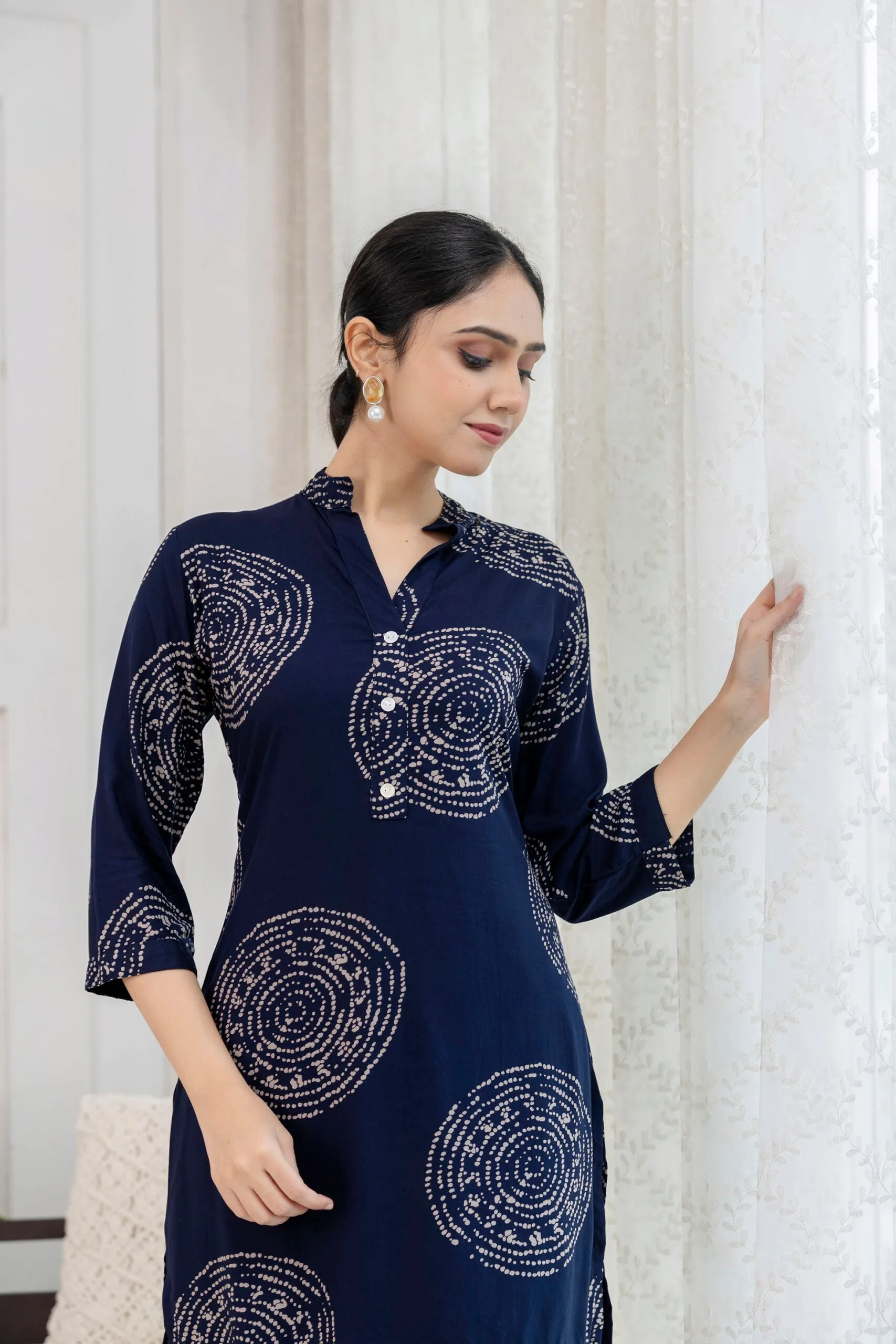 Circular Block Print Co-ord Set