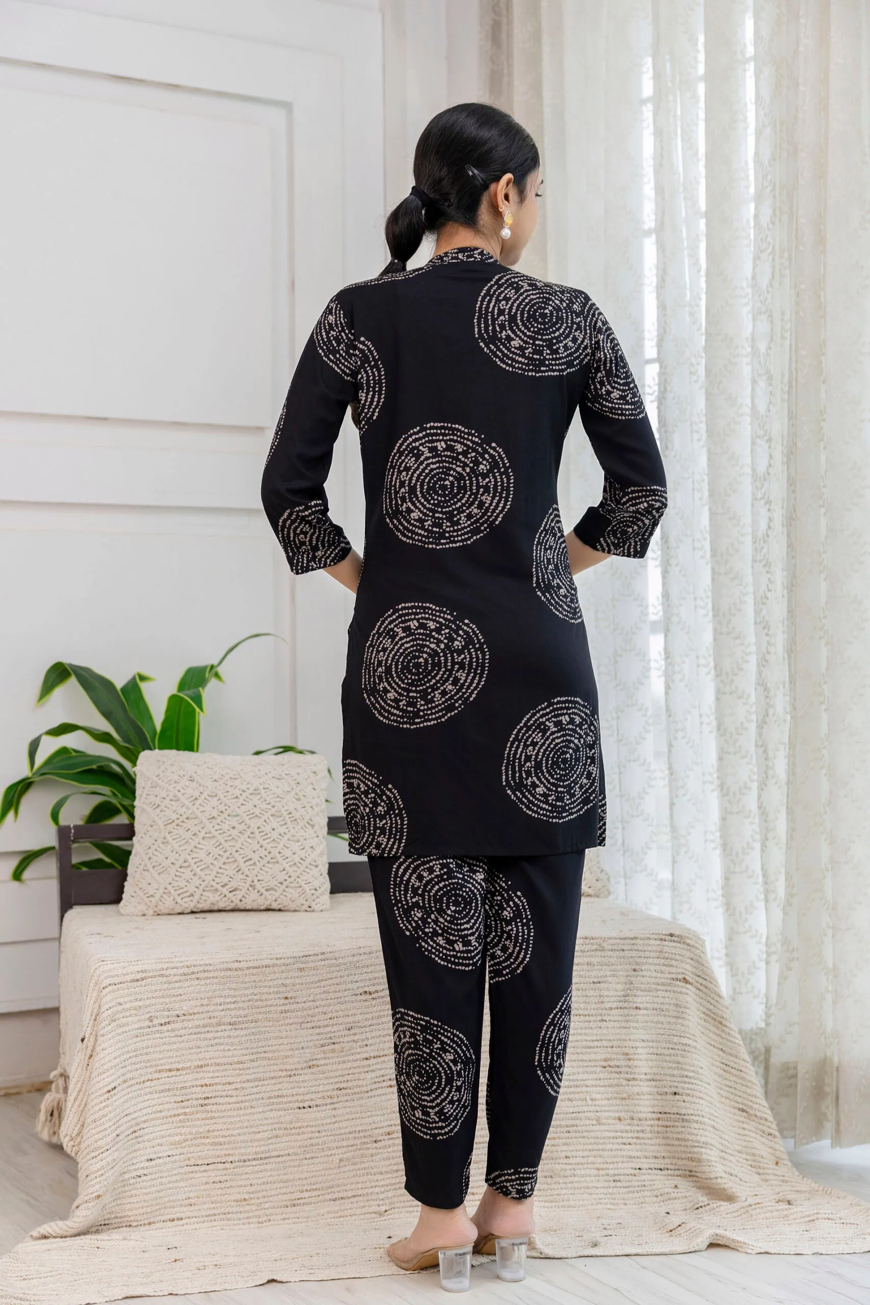 Circular Block Print Co-ord Set