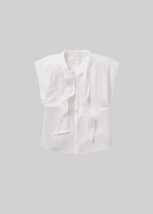 CITIZENS OF HUMANITY PENNY BLOUSE WITH NECK TIE