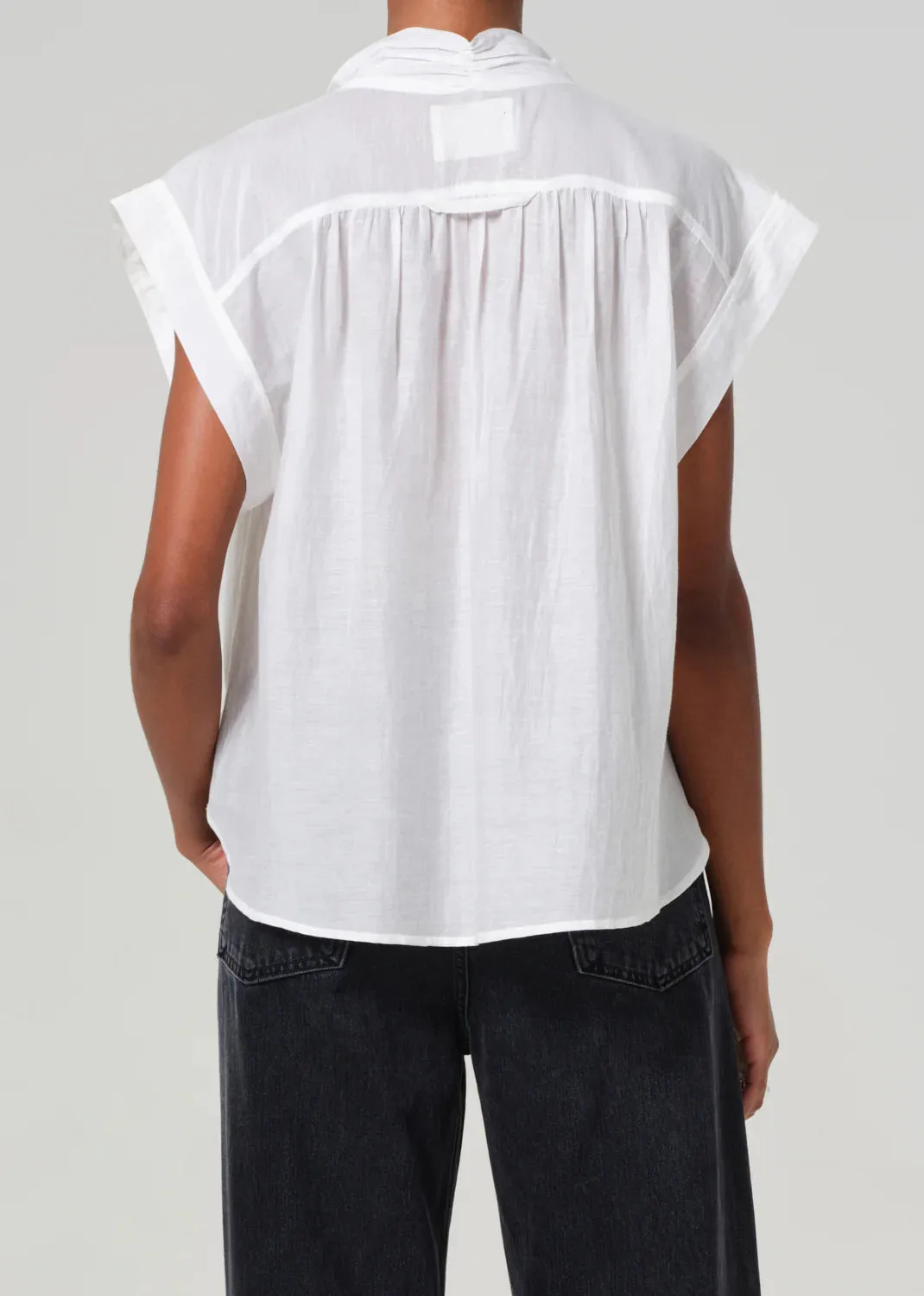 CITIZENS OF HUMANITY PENNY BLOUSE WITH NECK TIE