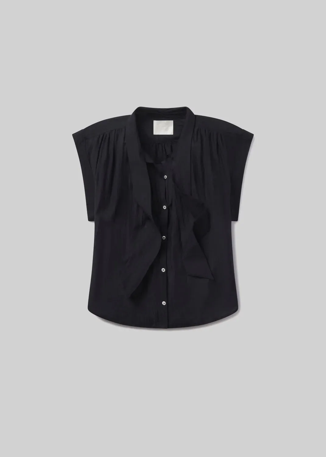 CITIZENS OF HUMANITY PENNY BLOUSE WITH NECK TIE