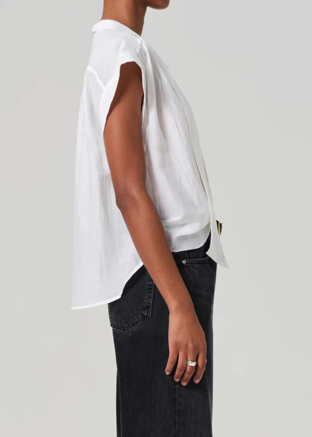 CITIZENS OF HUMANITY PENNY BLOUSE WITH NECK TIE