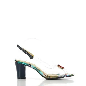 Dalessi Dazzle Blue Slingback Heels