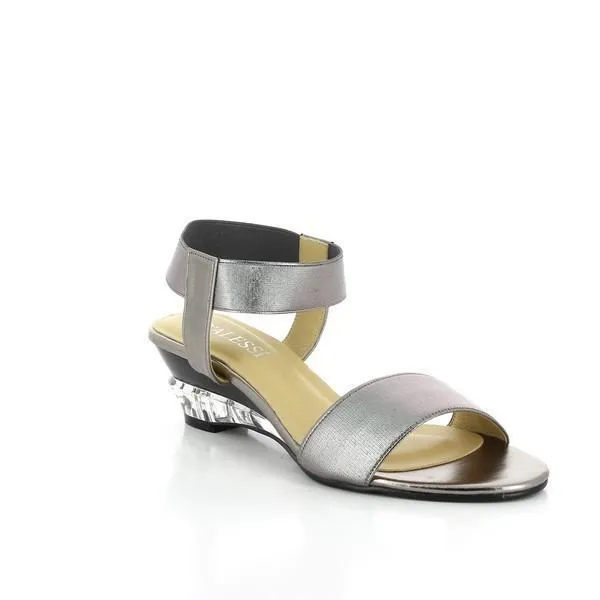 Dalessi Deluxe Pewter Sandals