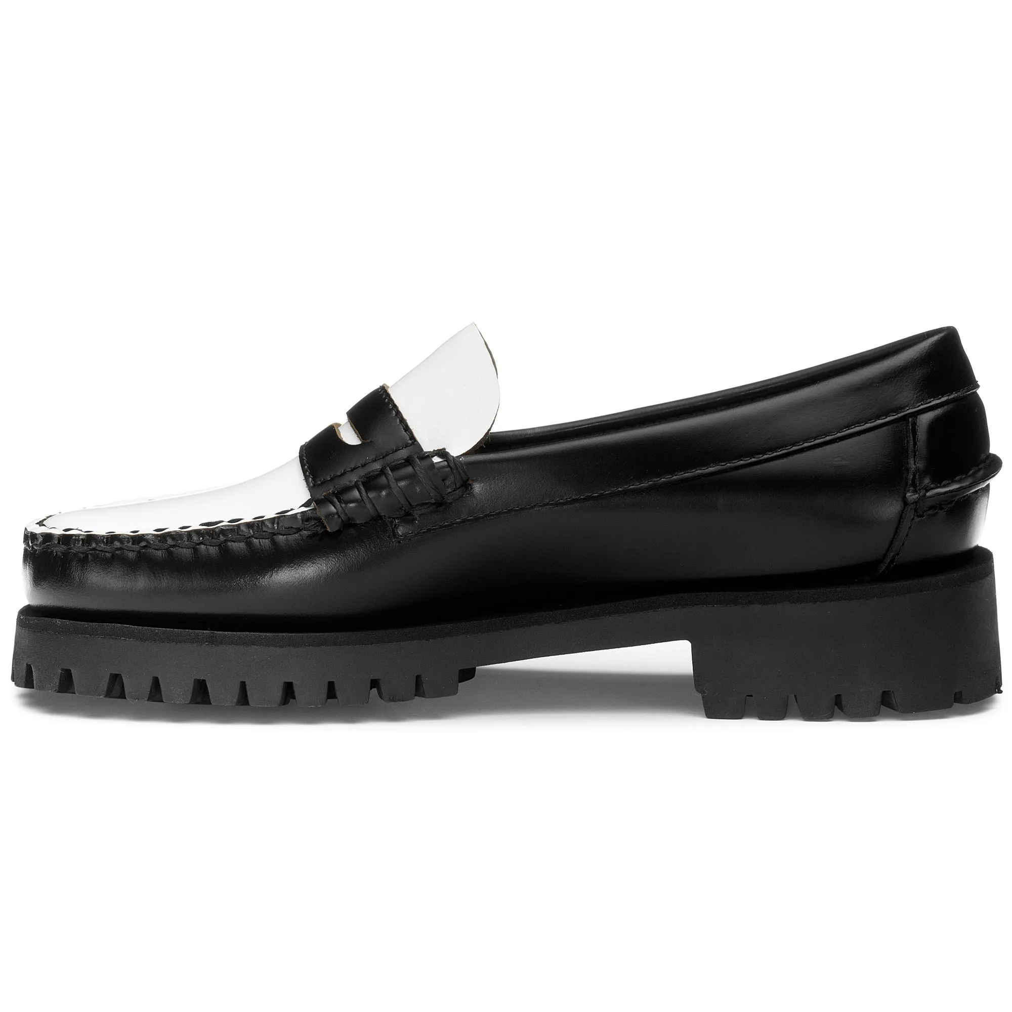 DAN LUG WOMAN - Moc - Moccasin - Woman - BLACK-WHITE