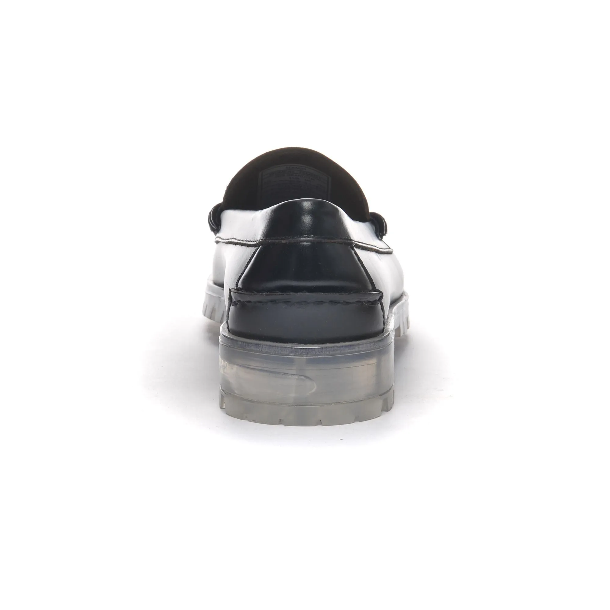 DAN TRANSPARENT LUG WOMAN - Moc - Moccasin - Woman - BLACK-TRANSPARENT