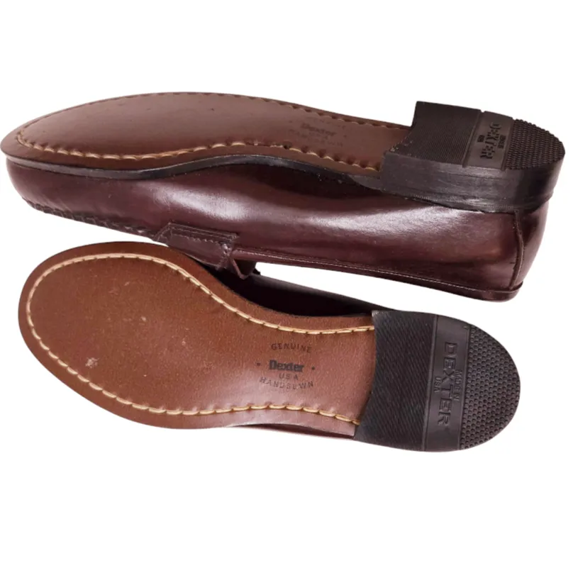 DEXTER *Burgundy Red Leather Penny Loafers Shoes Women (Sz/8) - New