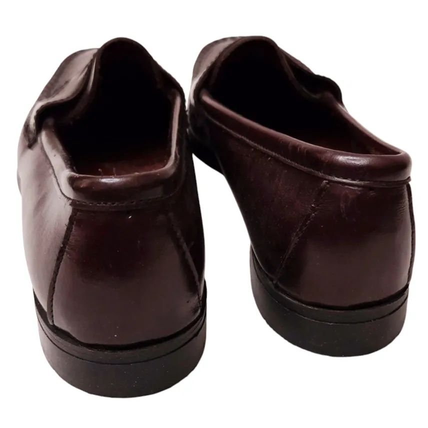 DEXTER *Burgundy Red Leather Penny Loafers Shoes Women (Sz/8) - New