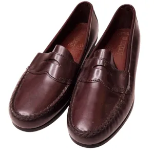 DEXTER *Burgundy Red Leather Penny Loafers Shoes Women (Sz/8) - New