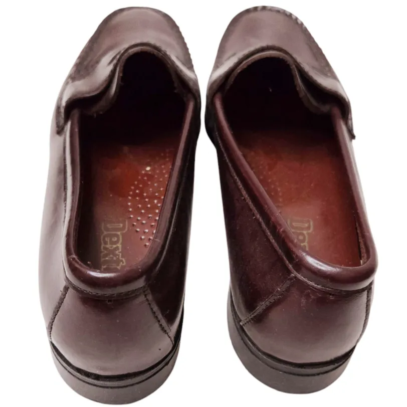 DEXTER *Burgundy Red Leather Penny Loafers Shoes Women (Sz/8) - New