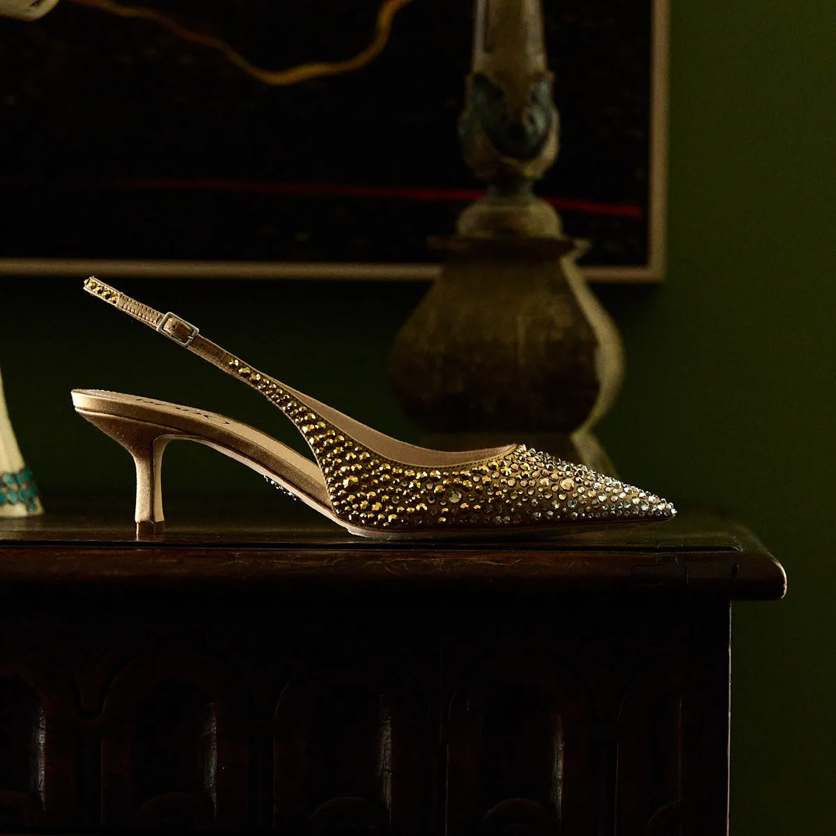 Madlyn 55 Degrade Strass Slingback