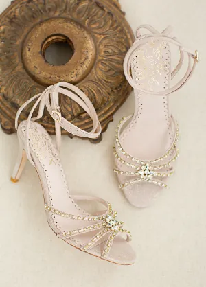 Mahina Leather Heel in Nude Blush