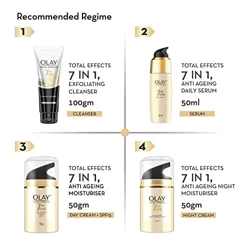 Olay Total Effects BB Cream with SPF 15 | Fights 7 Signs of Ageing | With Niacinamide and Green Tea Extracts | 50g