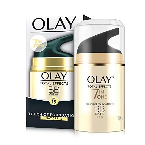Olay Total Effects BB Cream with SPF 15 | Fights 7 Signs of Ageing | With Niacinamide and Green Tea Extracts | 50g