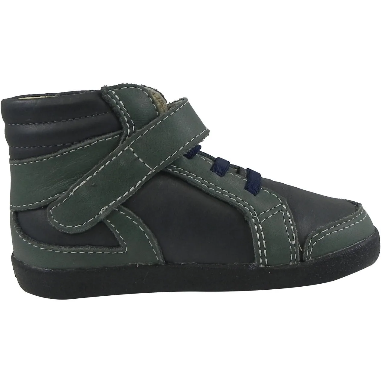 Old Soles Boy's 335 Woolfy Sneaker Navy/Emerald