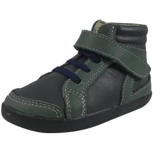Old Soles Boy's 335 Woolfy Sneaker Navy/Emerald