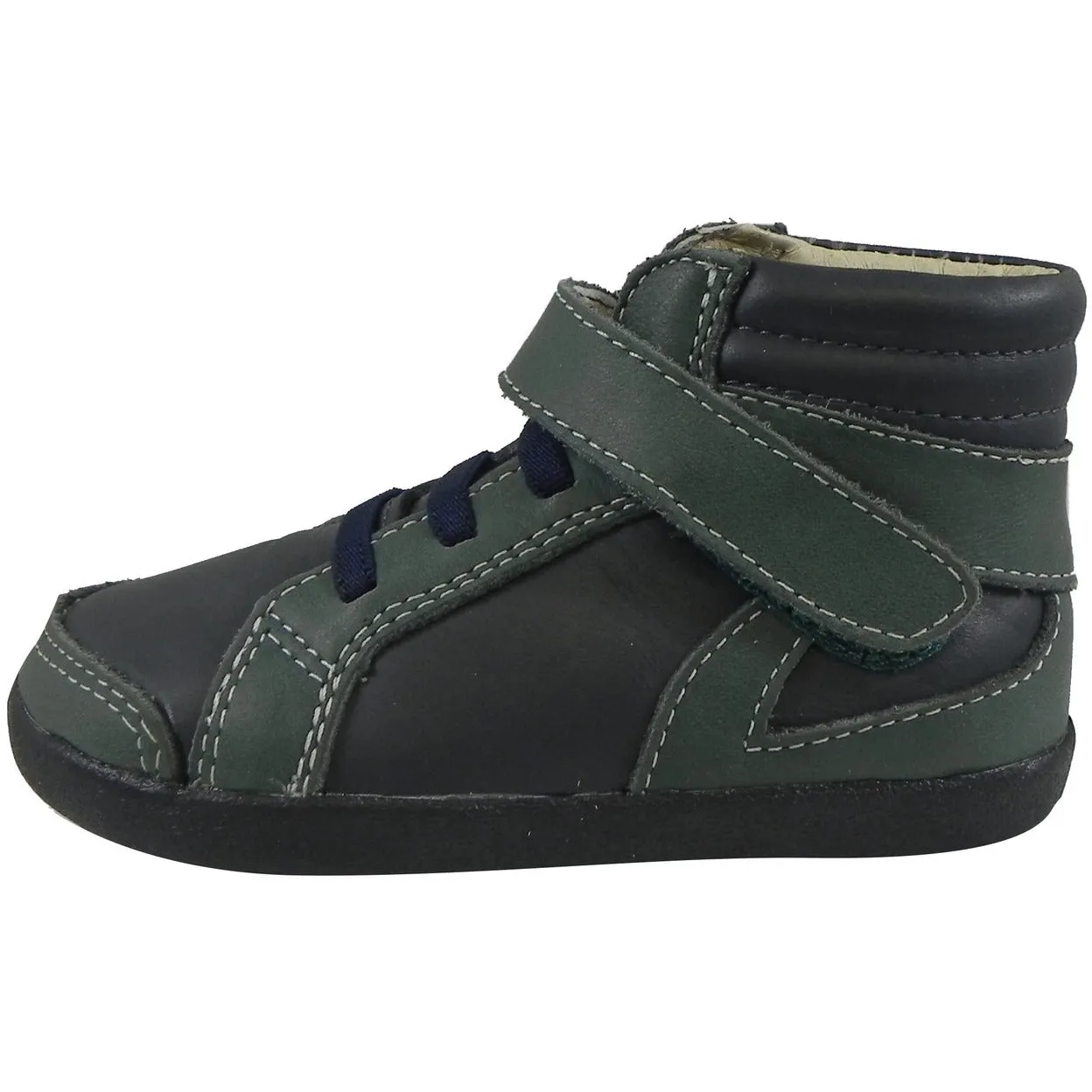 Old Soles Boy's 335 Woolfy Sneaker Navy/Emerald