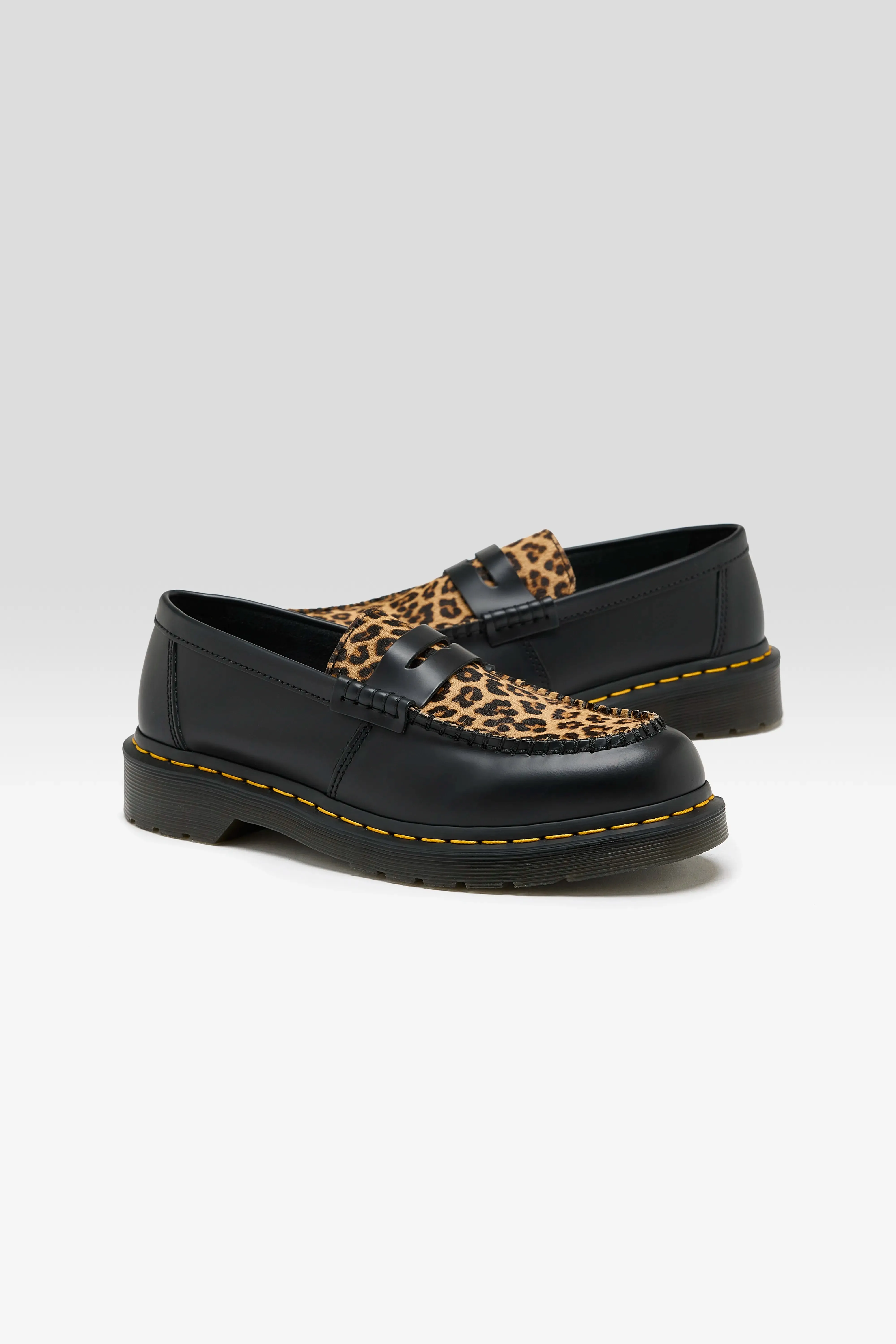 Penton Hair-on Smooth Leather Loafers (251 / W / BLACK)