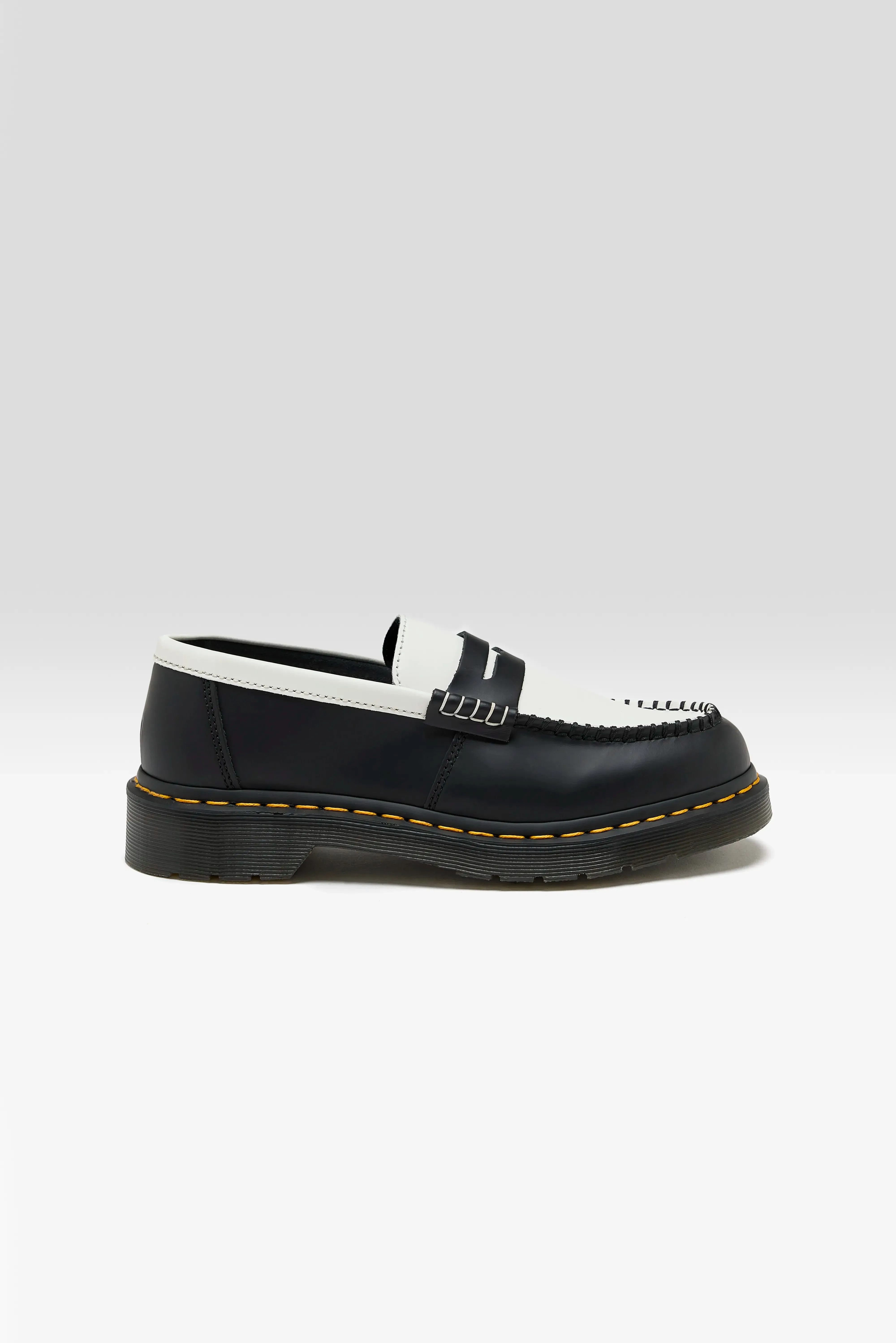 Penton Two-Tone Smooth Leather Loafers (251 / W / BLACK)