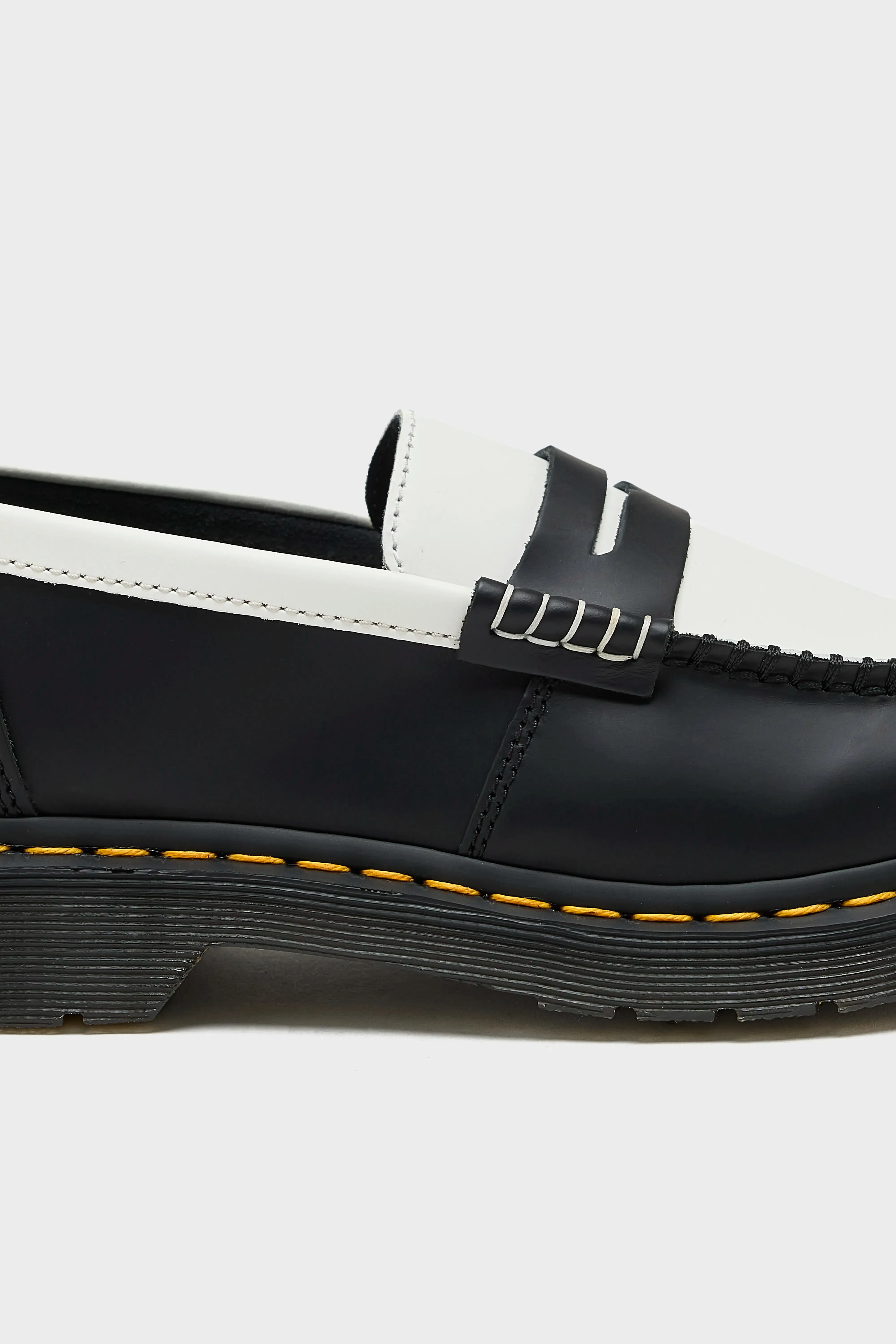 Penton Two-Tone Smooth Leather Loafers (251 / W / BLACK)