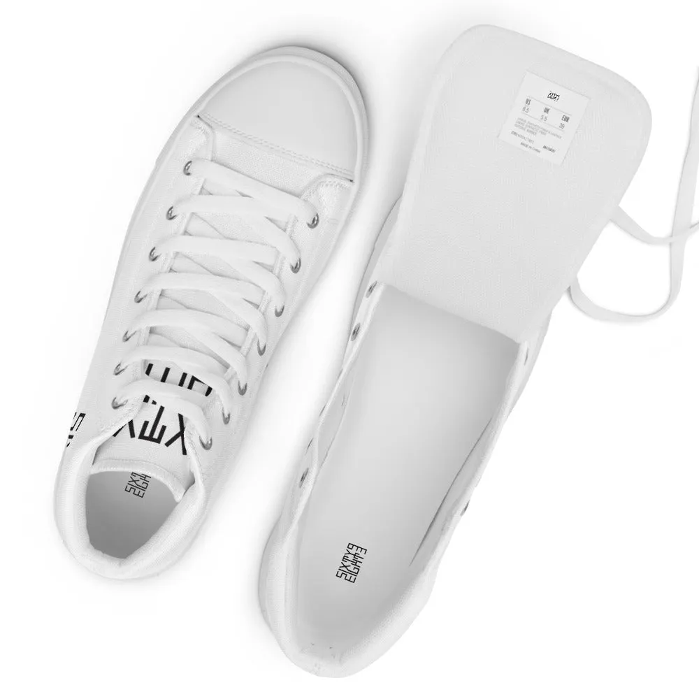 Sixty Eight 93 Logo Black White Men's High Top Shoes