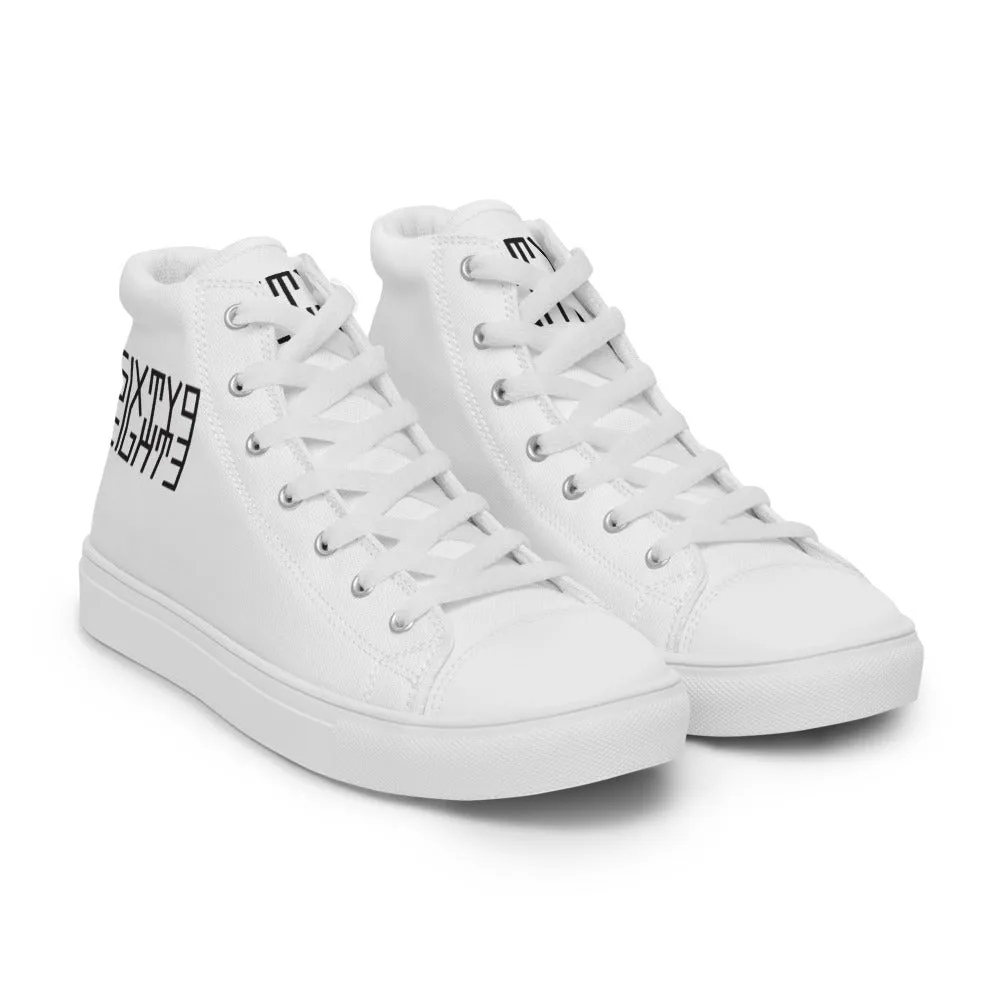 Sixty Eight 93 Logo Black White Men's High Top Shoes