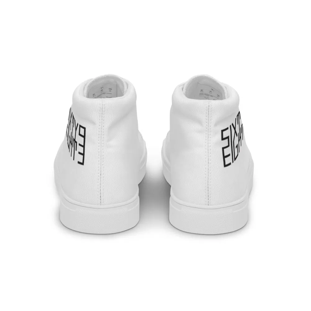 Sixty Eight 93 Logo Black White Men's High Top Shoes