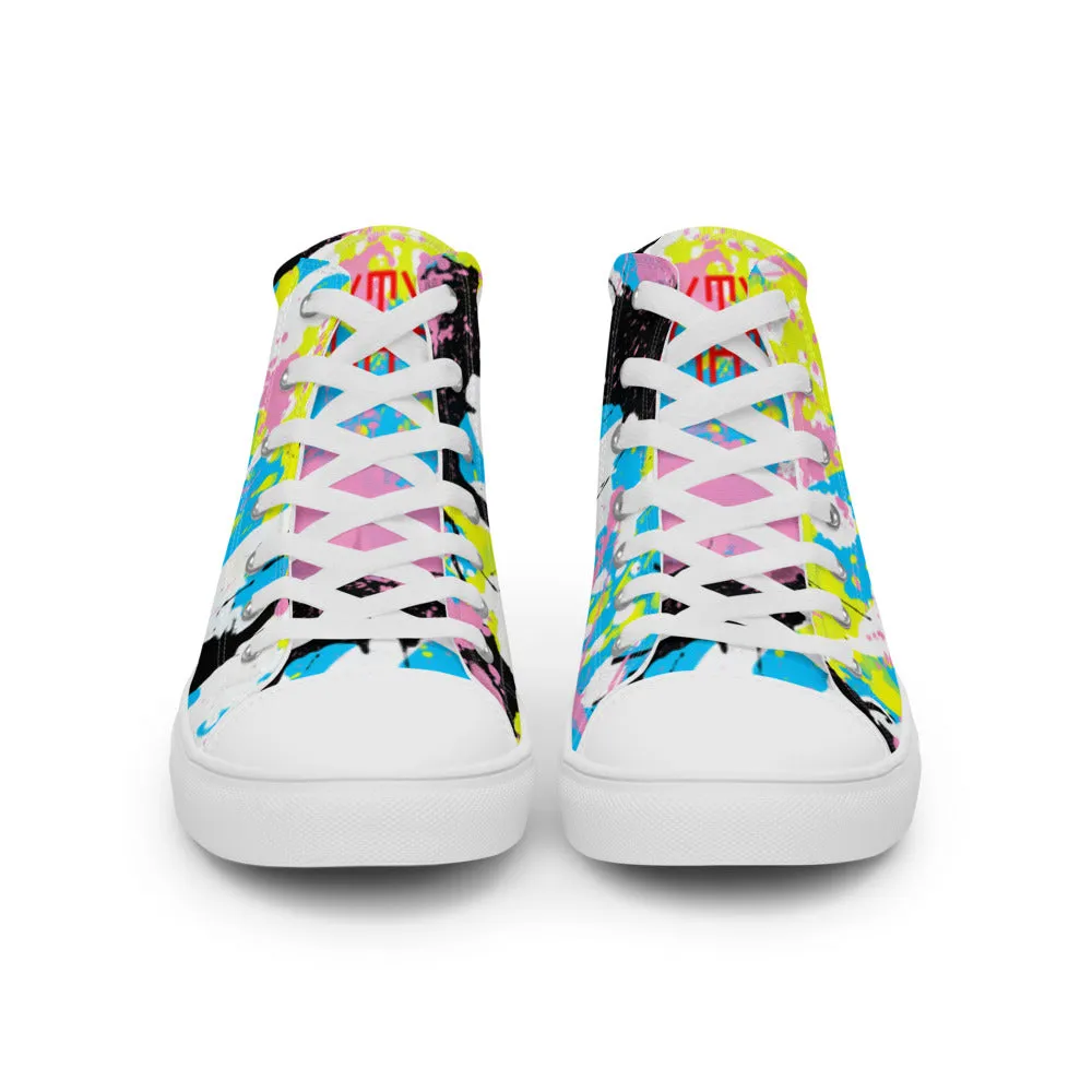 Sixty Eight 93 Logo Red Splatter #11 Women's High Top Shoes