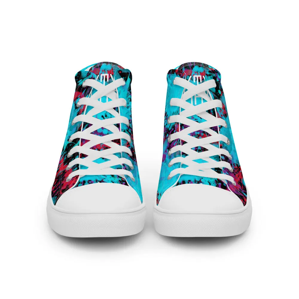 Sixty Eight 93 Logo White Splatter #1.2 Men's High Top Shoes