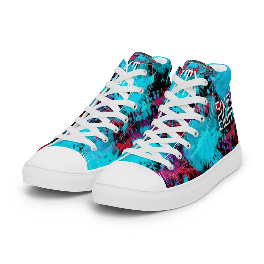 Sixty Eight 93 Logo White Splatter #1.2 Men's High Top Shoes