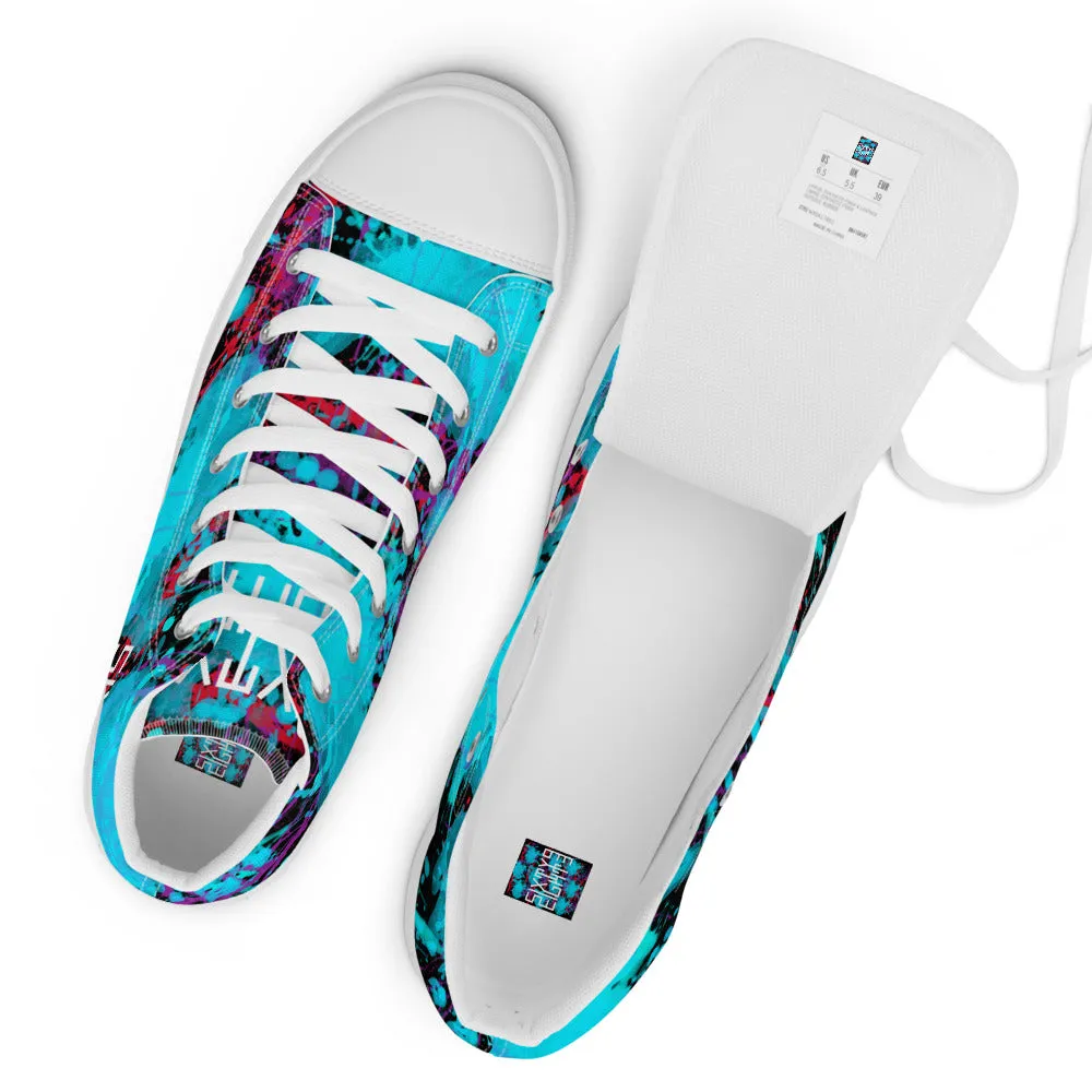 Sixty Eight 93 Logo White Splatter #1.2 Men's High Top Shoes
