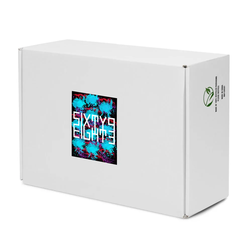 Sixty Eight 93 Logo White Splatter #1.2 Men's High Top Shoes
