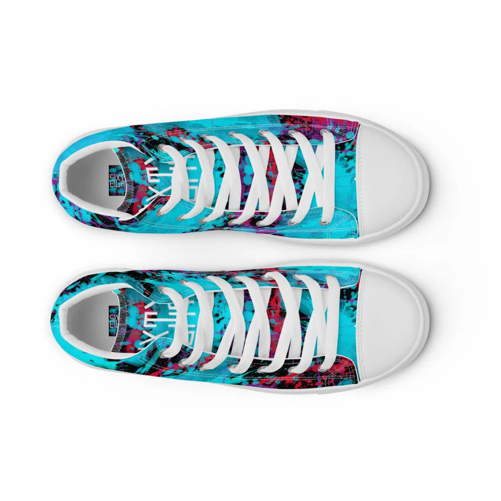 Sixty Eight 93 Logo White Splatter #1.2 Men's High Top Shoes