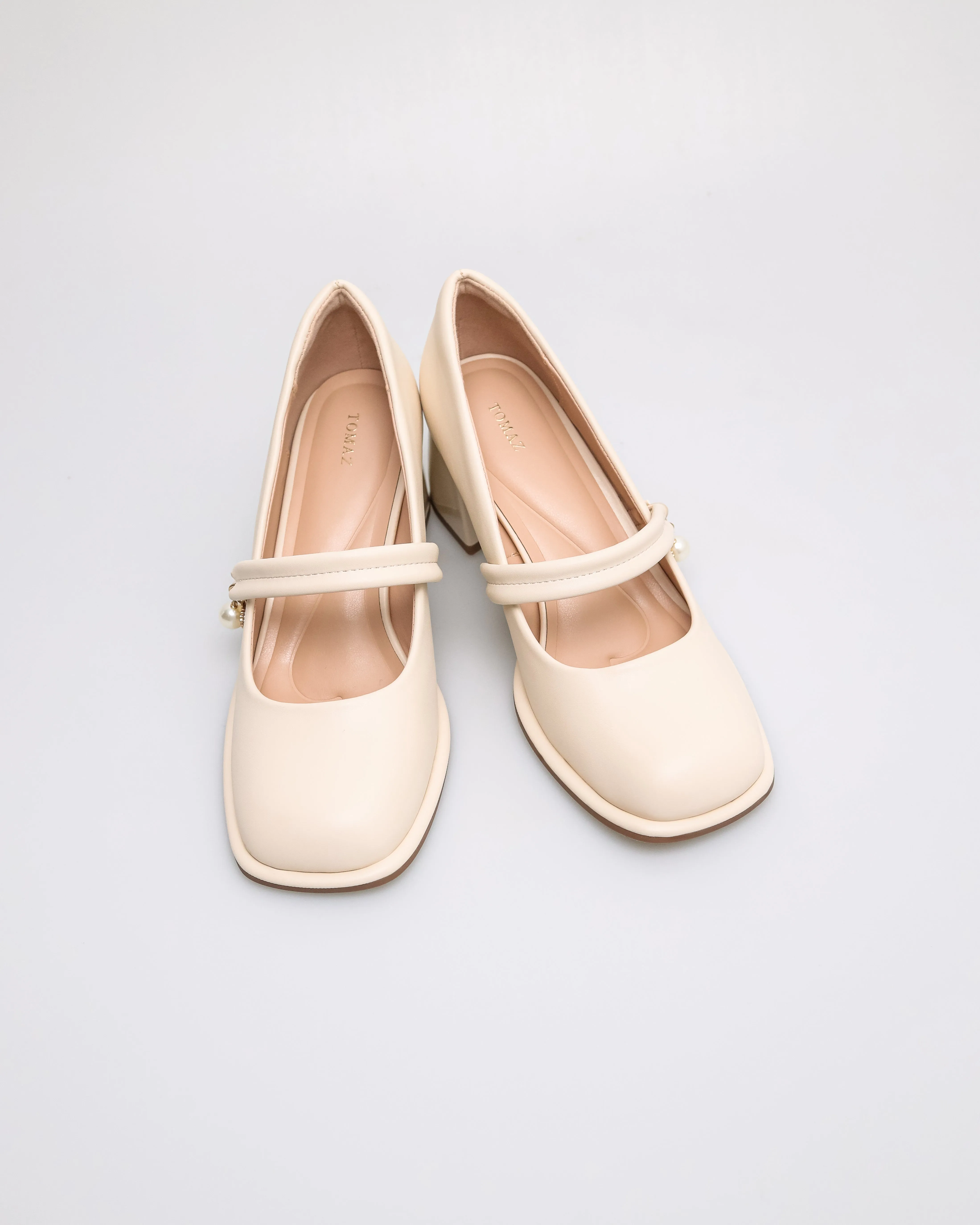 Tomaz NN415 Ladies Mary Jane Block Heels