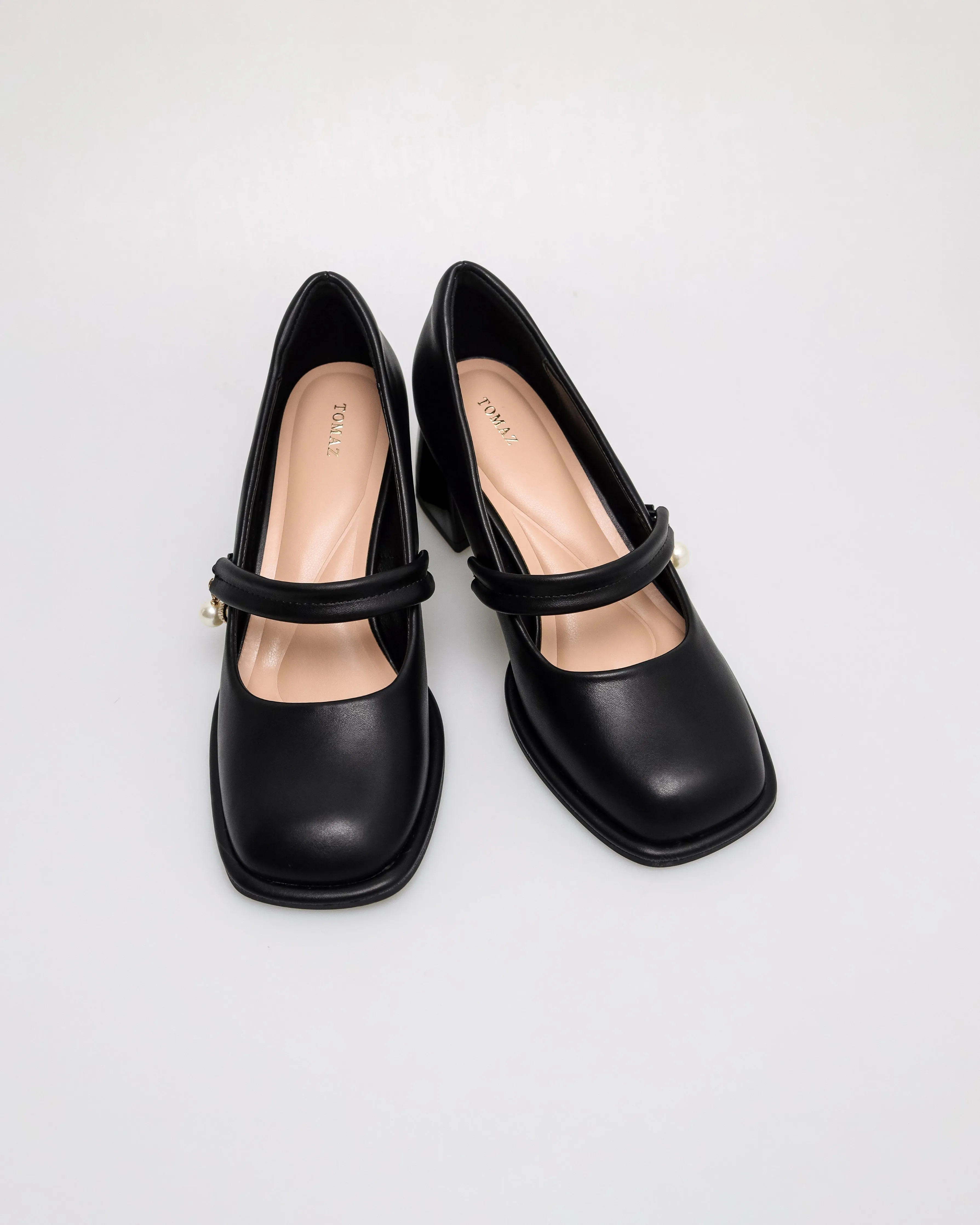 Tomaz NN415 Ladies Mary Jane Block Heels
